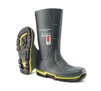 DUNLOP MetGUARD - Botas de trabajo industriales unisex hasta la rodilla, impermeables, de PVC, resistentes a los productos químicos y antideslizantes, con puntera protectora para exteriores y