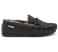 DUNLOP Mocasines de espiga para hombre, color negro, talla 44, Black, 43 EU