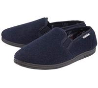 Dunlop Mocasines para hombre con forro de piel sintética, cómodos tamaños 7-12, Navy, 41 EU