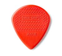 Dunlop 471P3N Nylon Max Grip Jazz III Player Pack Red Púa