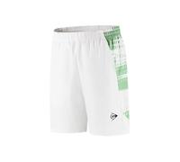 Dunlop Pantalones Masculinos de Juego 6 Pulgadas - Blanco/Verde Claro | Pantalones Cortos de Tenis/Padel de Rendimiento