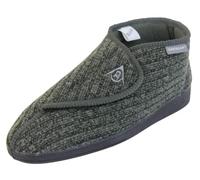 Dunlop - Pantuflas tipo bota ortopédicas ajustables con cierre táctil para hombre, 42 1/3 EU