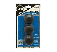 DUNLOP Pelota de Squash Intro (Punto Azul) Pack 3