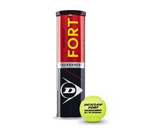 Dunlop Pelota de Tenis Fort Tournament para Arena, Campo Duro y césped (1 x 4 Pelotas)