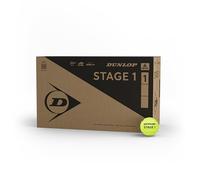 DUNLOP Pelota de Tenis Stage 1 Verde: para niños y Principiantes en el Campo Grande (18 x 4 Pelotas)