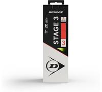 DUNLOP Pelota de Tenis Stage 3 roja, para niños y Principiantes en el Campo pequeño (3 Pelotas)