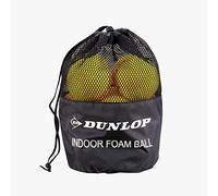 Dunlop Pelotas de Espuma de Tenis Indoor, 12 Pelotas, 90 mm | Espuma blanda | Diseño extragrande de 90 mm | Rebote alto, vuelo lento | Entrenamiento indoor seguro | Principiantes