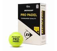 Dunlop Pelotas de pádel Pro Padel | Aprobada FIP | Núcleo para pádel | Fieltro sintético premium | Más velocidad y rebote | Torneo