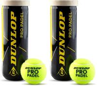 Dunlop Pelotas de pádel Pro Padel | Aprobada FIP | Núcleo para pádel | Fieltro sintético premium | Más velocidad y rebote | Torneo