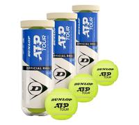 Dunlop Pelotas de Tenis ATP Tour | Pelota oficial ATP Tour | Aprobada ITF | Núcleo premium de goma | Fieltro tejido | Hierba | Dura | Tierra