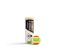 DUNLOP Pelotas de Tenis Stage 2 Orange | 50 % más lenta | Aprobada ITF | Progresión a media pista | Control más fácil | Jugadores jóvenes y nuevos