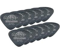 Dunlop Plectren Pitch Black Standard Tortex 073 - Lote de púas (12 unidades), color negro