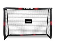 Dunlop Portería de fútbol, 180 x 120 x 60 cm, portería de fútbol, para jardín, niños y Adultos, Accesorios de Entrenamiento de fútbol para Interior y Exterior, Metal, Negro/Rojo