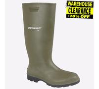 Dunlop Pricemastor Contract Hombre Exterior Duradero Botas de Agua Verde