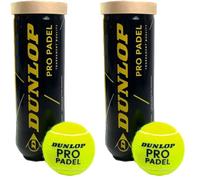 DUNLOP Pro Padel - Pelotas de pádel para competiciones y torneos (Lata 1x3) (Paquete de 2)