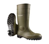 DUNLOP Dull - Botas impermeables de PVC para hombre y mujer - Ligeras y cómodas - Botas de lluvia - Negro - Tallas 28-42