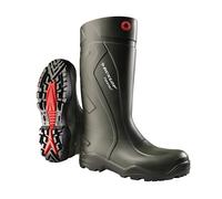 DUNLOP Purofort Thermo+ Full Safety - Botas de seguridad para hombre y mujer lo - Botas de invierno y botas de pesca con puntera de acero - Antideslizantes - Verde oscuro/Negro - Tallas 41