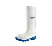 Dunlop Protective Footwear, CA61131, Purofort FoodPro MultiGrip Safety, Blanco/Azul, Talla 49 EU