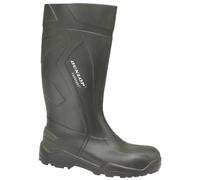 DUNLOP Purofort+ Botas de Goma, Verde, EU 42