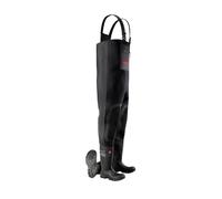 DUNLOP Protective Footwear, LJ2HD43, FieldPRO Neoprene Chest Wader Full Safety, Negro, Talla 46 EU