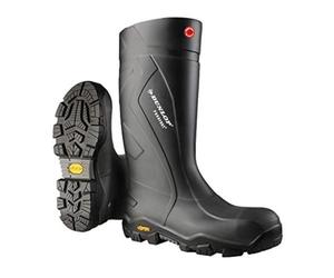 Dunlop Protective Footwear, Purofort+ Expander full safety with Vibram sole Omega, 100% Waterproof Purofort Material, Lightweight and Durable Protective Footwear, Slip-Resistant, EC02A33.08, Size 8 US