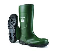 DUNLOP Work-It Full Safety - Botas de Seguridad Unisex - Verde - Certificadas S5 - PVC Impermeable - Puntera y Entresuela de Acero - 100% Impermeable - Talla 37