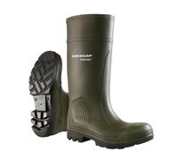 Dunlop Purofort Professional Bottes de travail, Vert, Taille 44 | Botas de trabajo ligeras e impermeables para uso profesional. Antideslizantes, con suela SR. Caña resistente al desgaste.