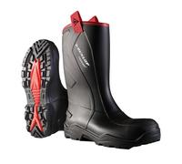 Dunlop Protective Footwear, C762043.CH, Purofort+ Rugged Full Safety, Negro/Rouge, Talla 42 EU