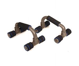 Dunlop Push Up Bar - Juego de 2 asas para flexiones, color rojo o azul