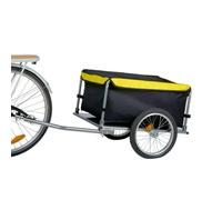 Dunlop Remolque Bicicleta - Remolque Bici - Remolque de Bicicleta Cosas - Carro para Bicicleta para Equipaje Plegable - Remolque para Bicicleta Reflectores y Cubierta de Lluvia Ajustable - Amarillo