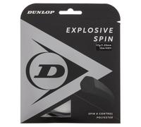 Dunlop Set de Cuerdas de Tenis Explosive Spin 17 g/1.25 mm, 12 m, Negro