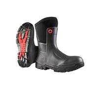 DUNLOP Snugboot Craftsman - Botas de trabajo unisex Purotex Calf de alta transpirabilidad, impermeables, negras, botas de agua térmicas antiestáticas con suela antideslizante para uso en exteriores,