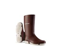 DUNLOP Sport Burgundy/White Gummistiefel, Regenstiefel für Damen, Herren, Kinder, Mädchen und Jungen, Grosse 36
