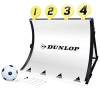 Dunlop Sports Football Goal - Portería de fútbol 4 en 1 (78 x 75 x 58 cm), Color Negro y Amarillo