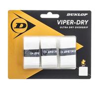 DUNLOP TENIS D TAC VIPERDRY OVERGRIP White 3PCS