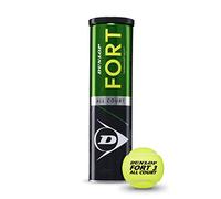 DUNLOP Tennis Ball Fort All Court TS - for Clay, Hard Court and Grass (1x4 Tin), 4 Pelotas
