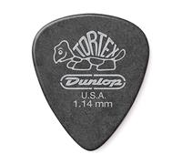 JIM DUNLOP Púas Tortex Pitch Black 1,14mm Saco de 12