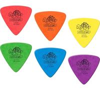 Dunlop Tortex - Púas triangulares para guitarra (2 de cada calibre), paquete de 12 unidades