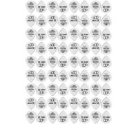 JIM DUNLOP Púas Tortex White Jazz III 1,14mm Saco de 72