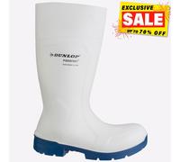 DUNLOP Protective Footwear, CA61131, Purofort FoodPro MultiGrip Safety, Blanco/Azul, Talla 36 EU