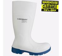 DUNLOP Protective Footwear, CA61131, Purofort FoodPro MultiGrip Safety, Blanco/Azul, Talla 36 EU