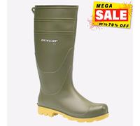 Dunlop Universal Hombre Duradero Protección Botas de Agua Verde
