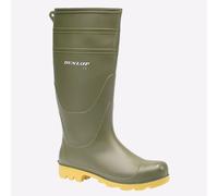 Dunlop Universal Hombre Duradero Protección Botas de Agua Verde