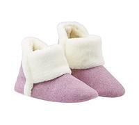 DUNLOP Zapatillas Casa Altas, Pantuflas Forro Polar Suave, Zapatillas Bota con Suela Antideslizante, Regalos Para Mujer y Chica Adolescente (38 EU, Rosa, 38)