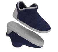 DUNLOP Zapatillas Casa Hombre Altas, Pantuflas Hombre Forro Borreguito, Zapatillas Hombre Bota Con Suela Antideslizante, Regalos Para Hombres Adolescentes (42 EU, Azul/Gris, numeric_42)