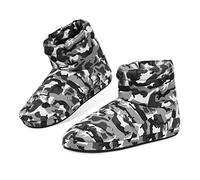 DUNLOP Zapatillas Casa Hombre, Pantuflas Hombre Altas Para Casa, Zapatillas Hombre Bota, Regalos Para Hombres y Adolescentes Talla 41-46 (42, Gris Camuflaje, numeric_42)