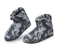 DUNLOP Zapatillas Casa Hombre, Pantuflas Hombre Altas Para Casa, Zapatillas Hombre Bota, Regalos Para Hombres y Adolescentes Talla 41-46 (43, Camuflaje Azul, numeric_43)