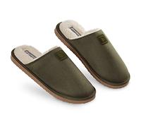 Dunlop Zapatillas Hombre, Pantuflas Hombre Talla 41-46, Zapatillas de casa Hombre (42 EU, Caqui)