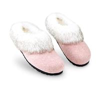 DUNLOP Zapatillas Mujer Casa con Suela Antideslizante, Pantuflas Invierno con Forro Polar, Regalos Para Mujer y Chica Adolescente Talla 37-41 (41, Rosa, numeric_41)