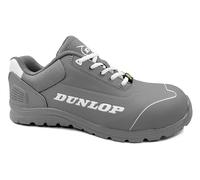 DUNLOP Zapato de Seguridad Matt Gris S3, Microfibra + TPU, Puntera en Fibra de Vidrio, ESD, 43 EU